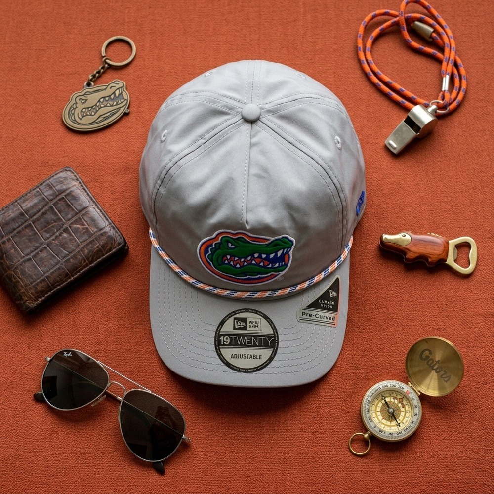 New Era 19TWENTY Florida Gators Chrome Nylon Rope Snapback Hat OSFM New